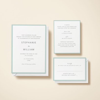 Option to add matching info and RSVP cards