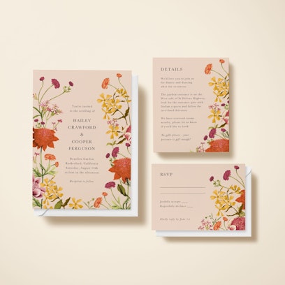 Option to add matching info and RSVP cards